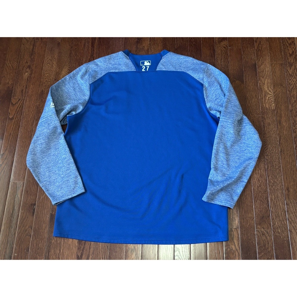 Majestic Authentic Los Angeles Dodgers Player Issue Thermal Shirt L #27 - Picture 6 of 6